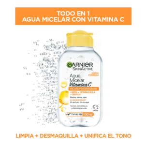 Agua Micelar Garnier Vitamina C: Limpieza y Luminosidad Extrema