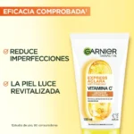 Limpiador Facial Garnier Skin Active Express Aclara Vitamina C - Imagen 3