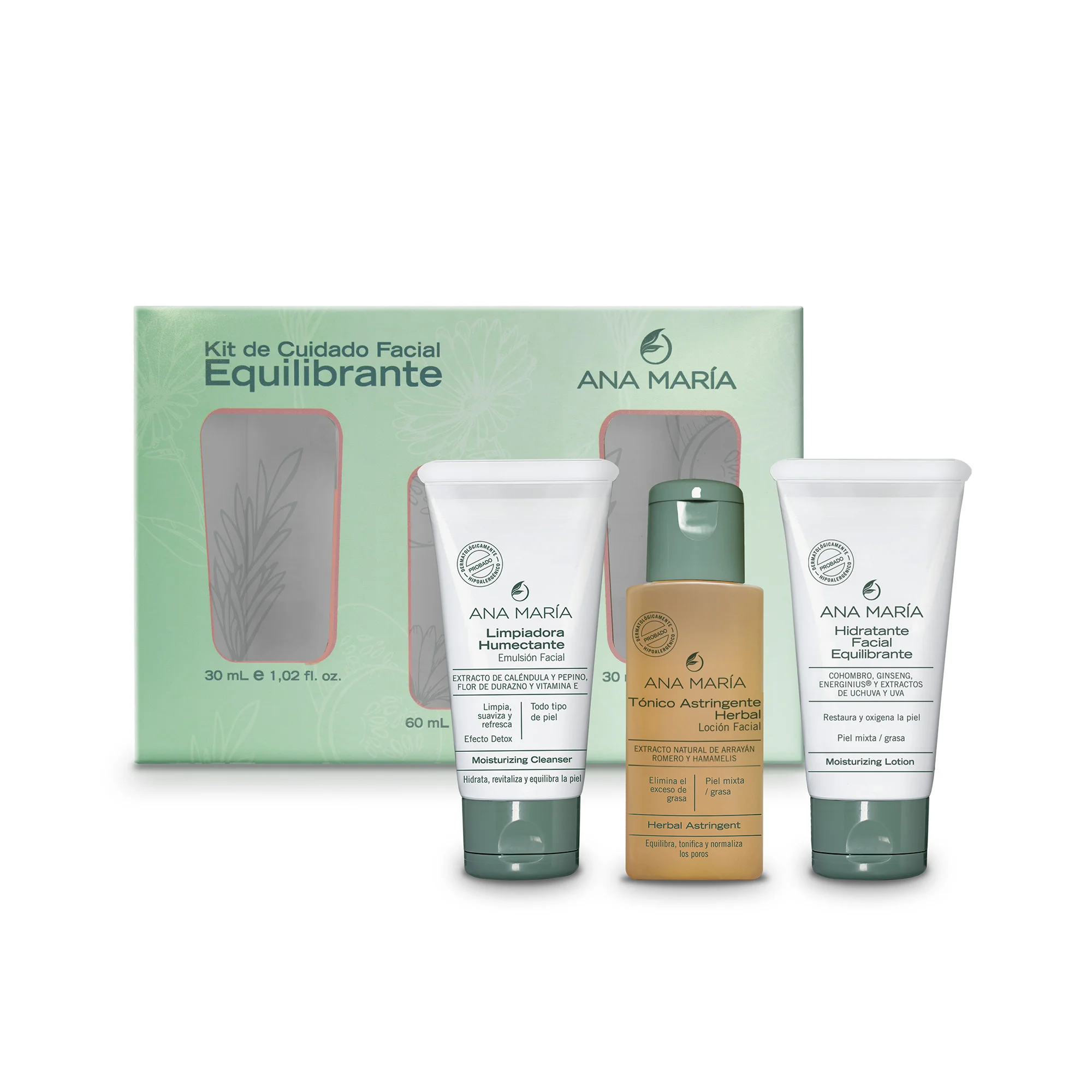 Kit-Cuidado-Facial-Equilibrante-Producto Kit Cuidado Facial Equilibrante Ana Maria
