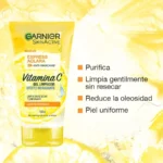 Limpiador Facial Garnier Skin Active Express Aclara Vitamina C - Imagen 2