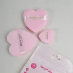 Set de Borlas Corazón para Maquillaje X3 Montoc - Imagen 4